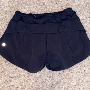 Black Lululemon Speed Up Short